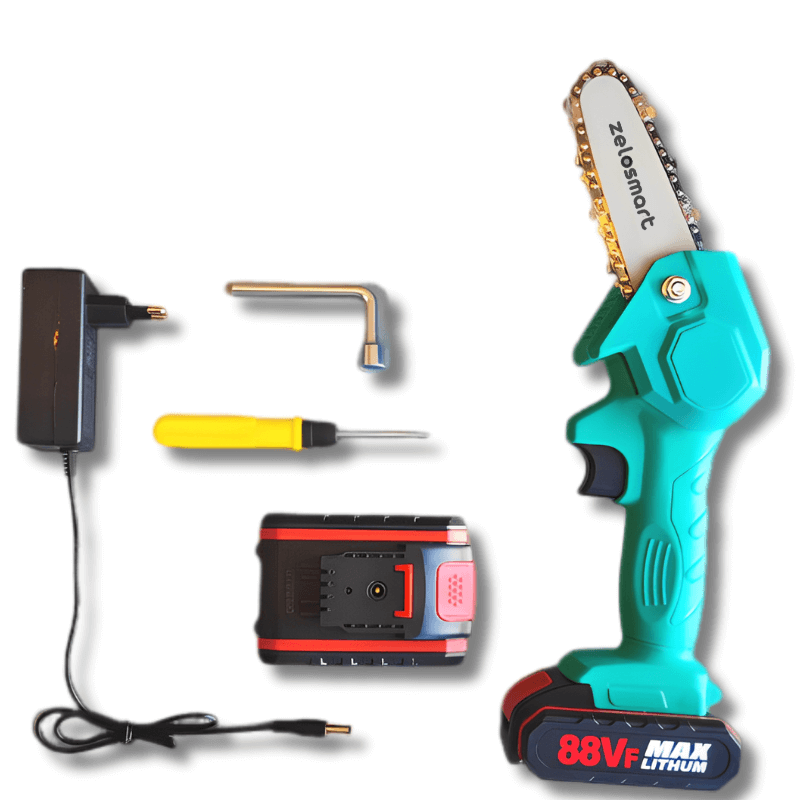 Motosserra Portátil T-express + 1 Bateria Externa Brinde