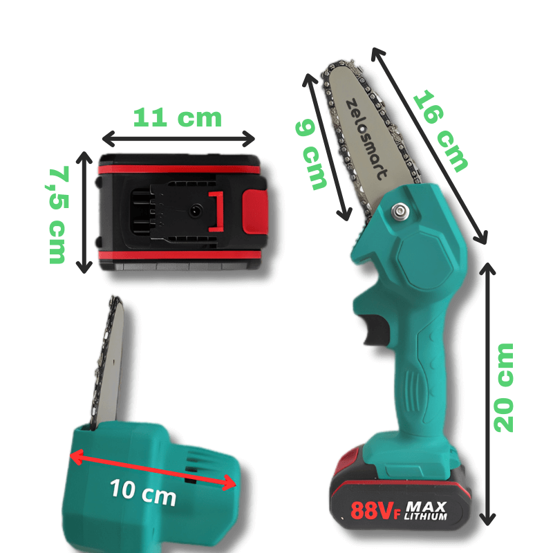 Motosserra Portátil T-express + 1 Bateria Externa Brinde