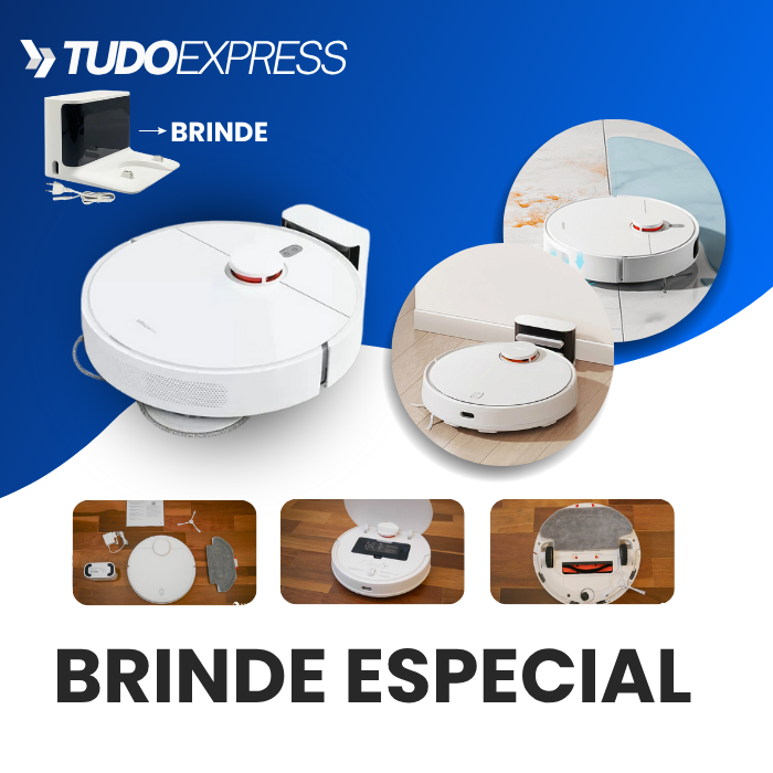 Robô Aspirador e Passa Pano 3 em 1 T-express + BASE BRINDE E FRETE GRÁTIS