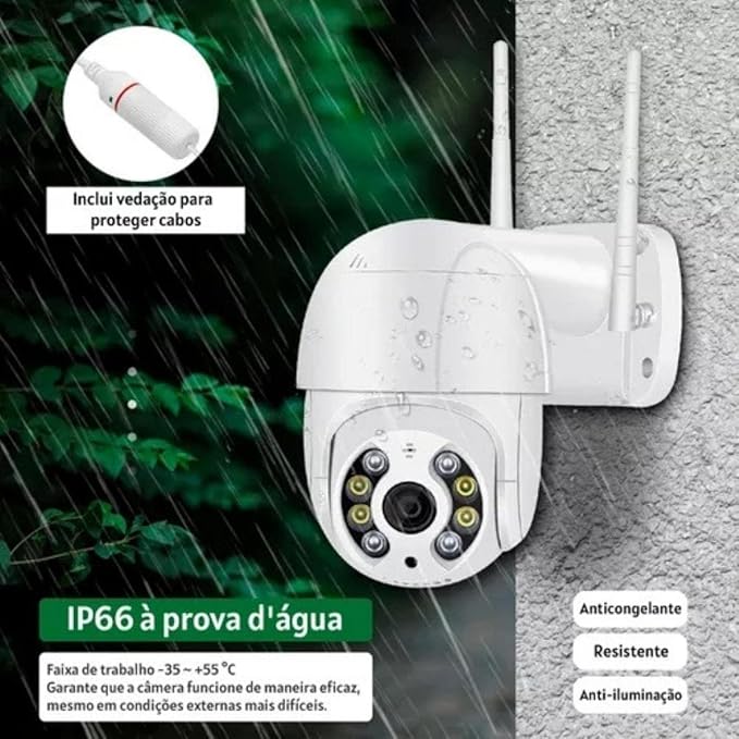 Câmera Inteligente 4K  360° T-Express - Compre 1 Leve 2