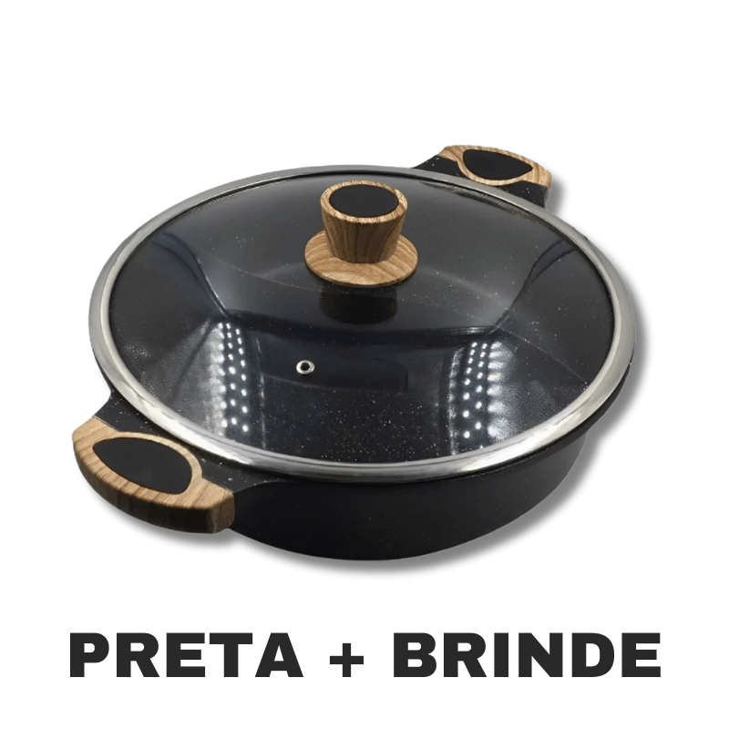 Panela 2 em 1 com Divisória + Brinde Exclusivo